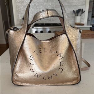 Stella McCartney gold tote